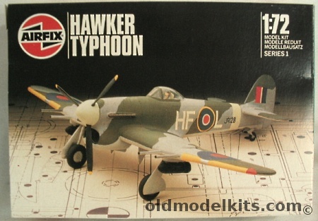 Airfix 1/72 Hawker Typhoon IB - 183 Sqn RAF 1943, 01027 plastic model kit